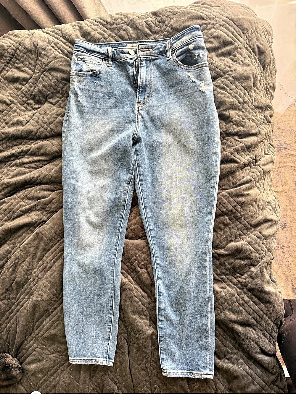 Abercrombie & Fitch Curve Love The Super Skinny Ankle High Rise Jeans Waist 29